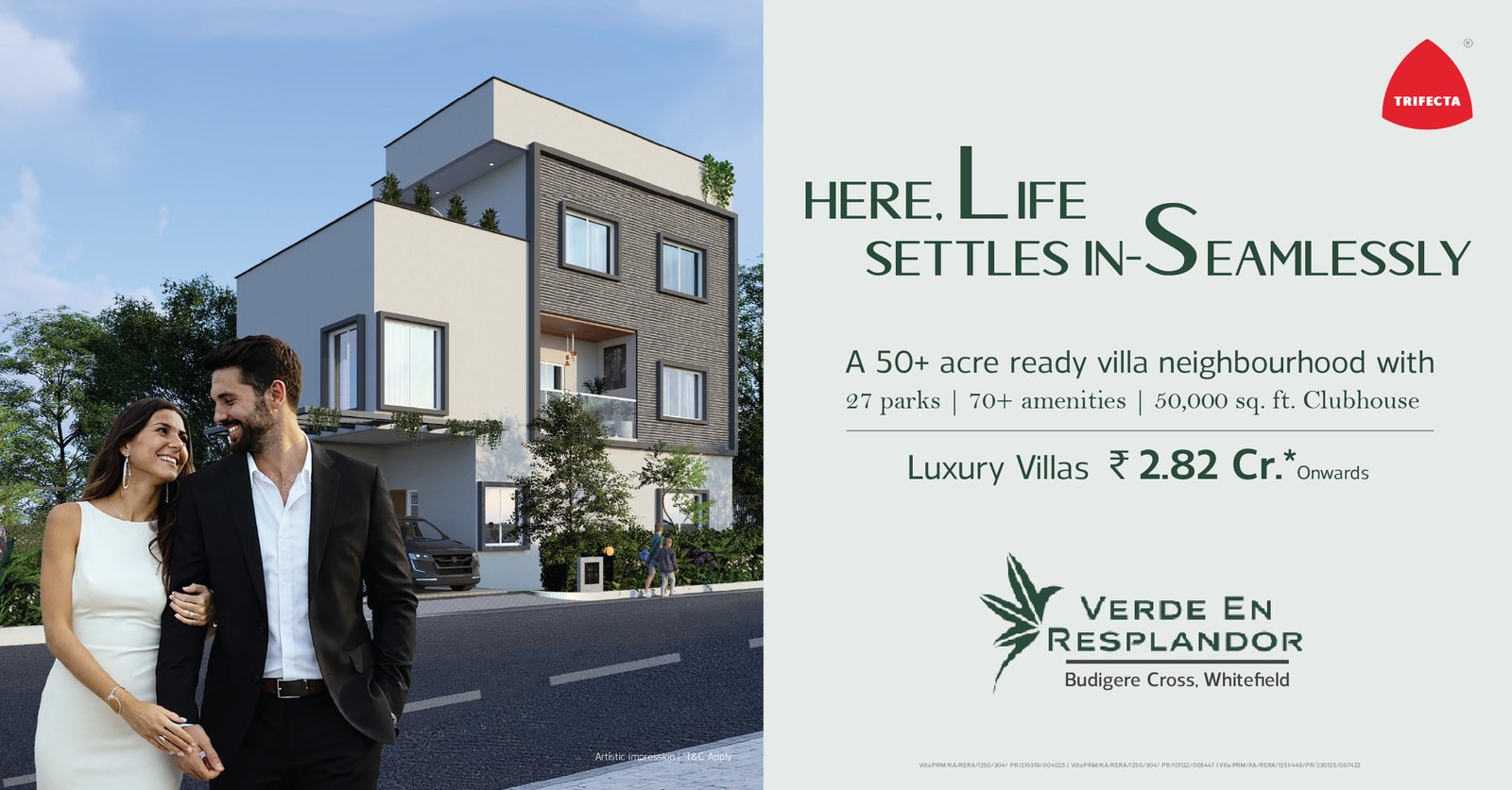 Trifecta Verde En Resplandor Budigere – 4 BHK Villas & Row Homes in Thirumenahalli, Budigere Cross, Bangalore